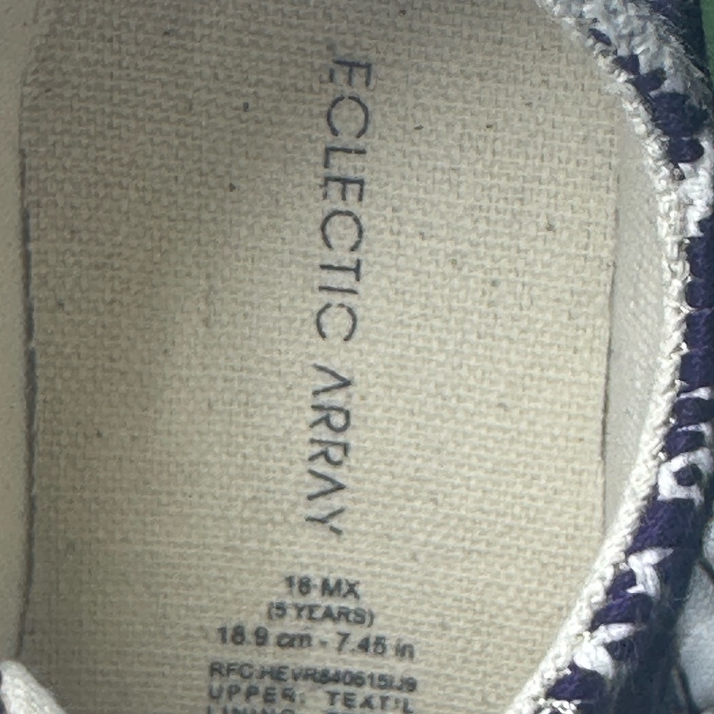 Eclectic Array Kids Woven Aztec Artisan Sneaker Shoes  Size 13 - Picture 5 of 5